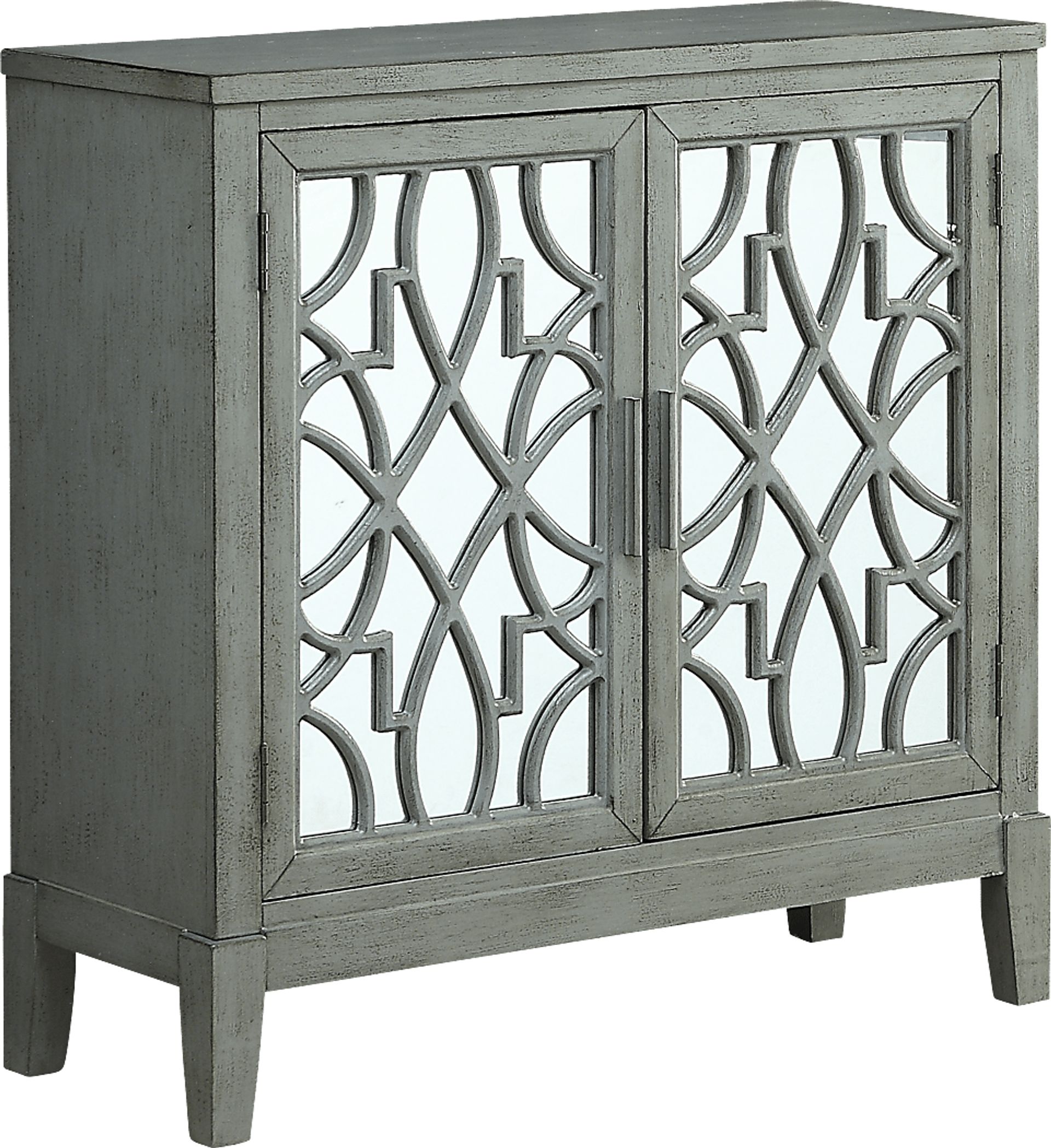 Minetta II Gray Accent Cabinet - Image 2