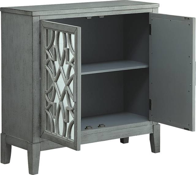 Minetta II Gray Accent Cabinet - Thumbnail - Image 3