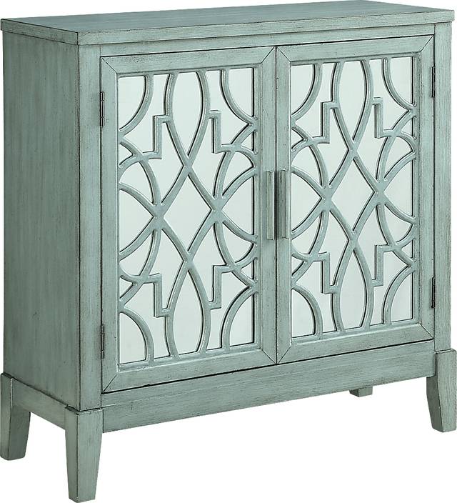 Minetta II Teal Accent Cabinet - Thumbnail - Image 2