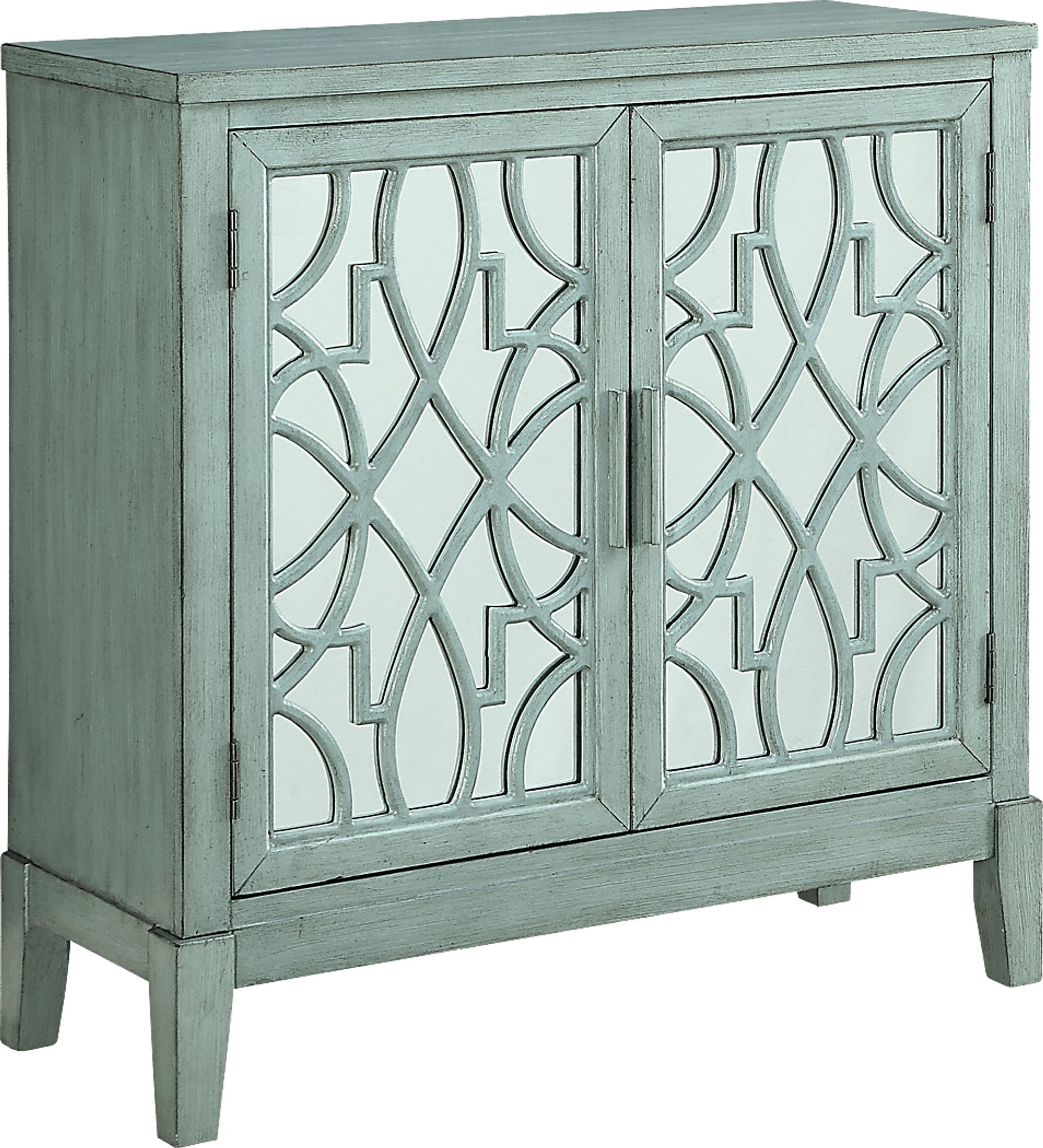 Minetta II Teal Accent Cabinet - Image 2