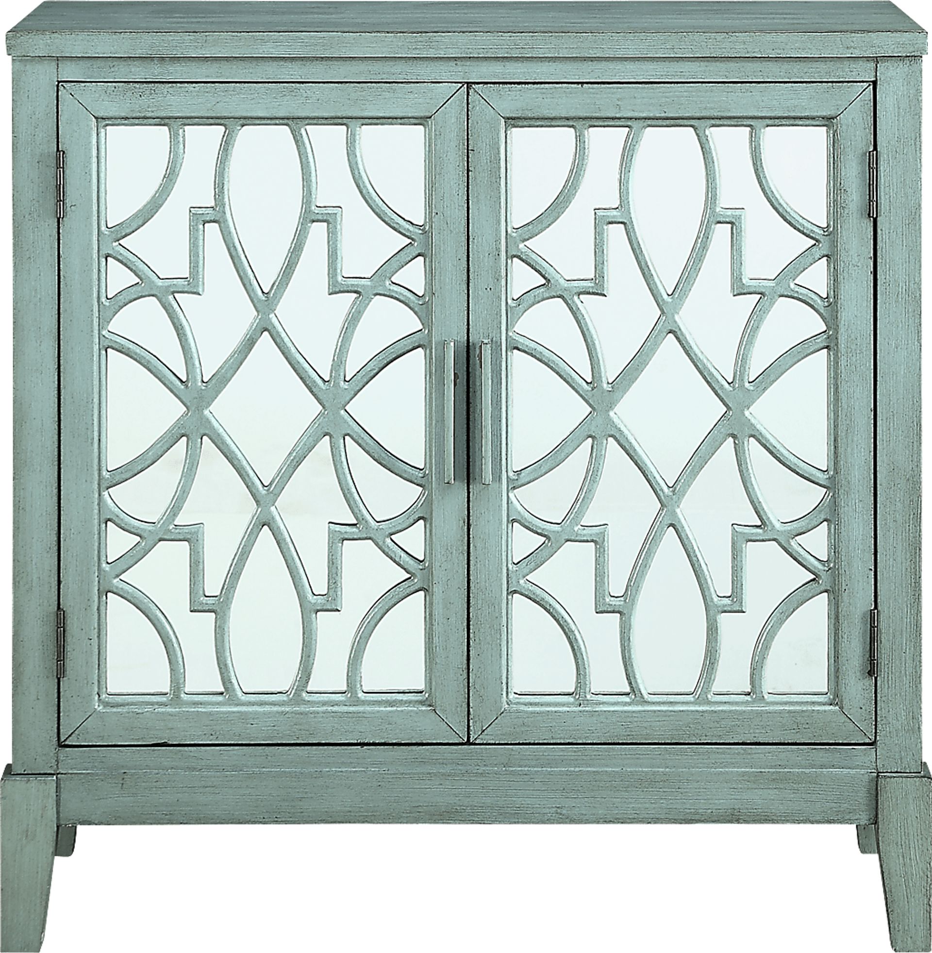 Minetta II Teal Accent Cabinet - Image 1
