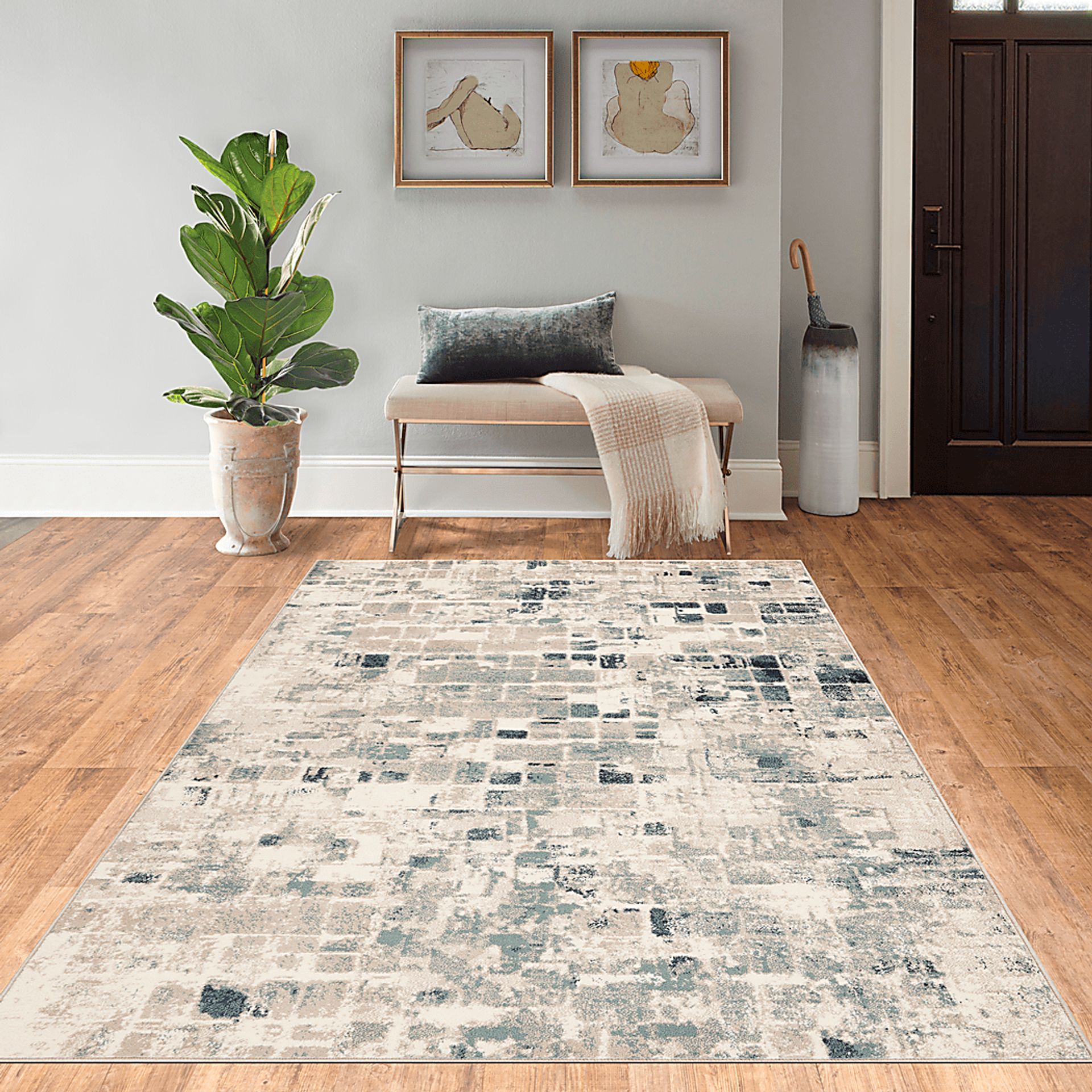 Minidows Beige 7'7 x 10'10 Rug - Image 2