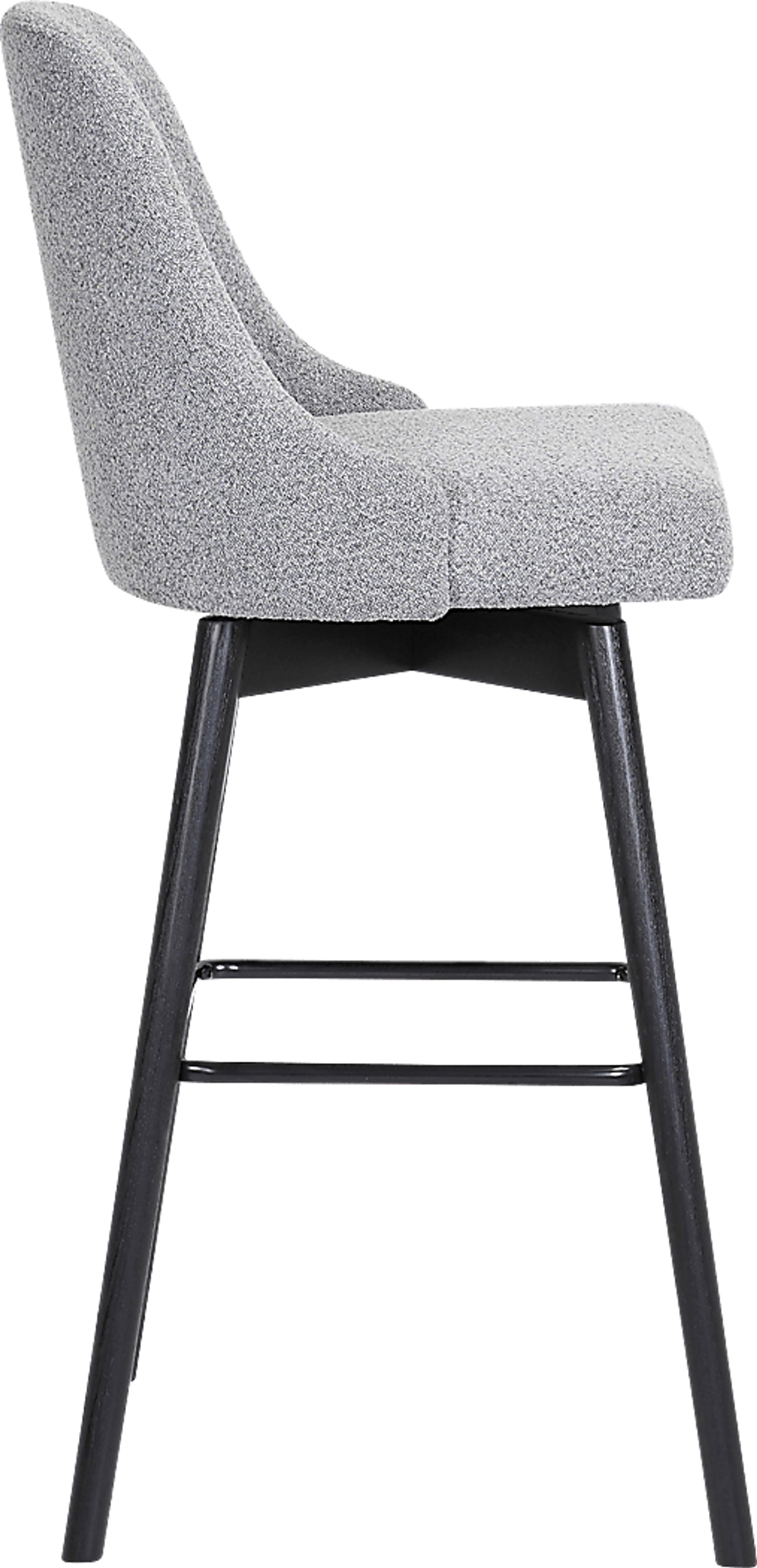 Minilita Gray Swivel Barstool - Image 4
