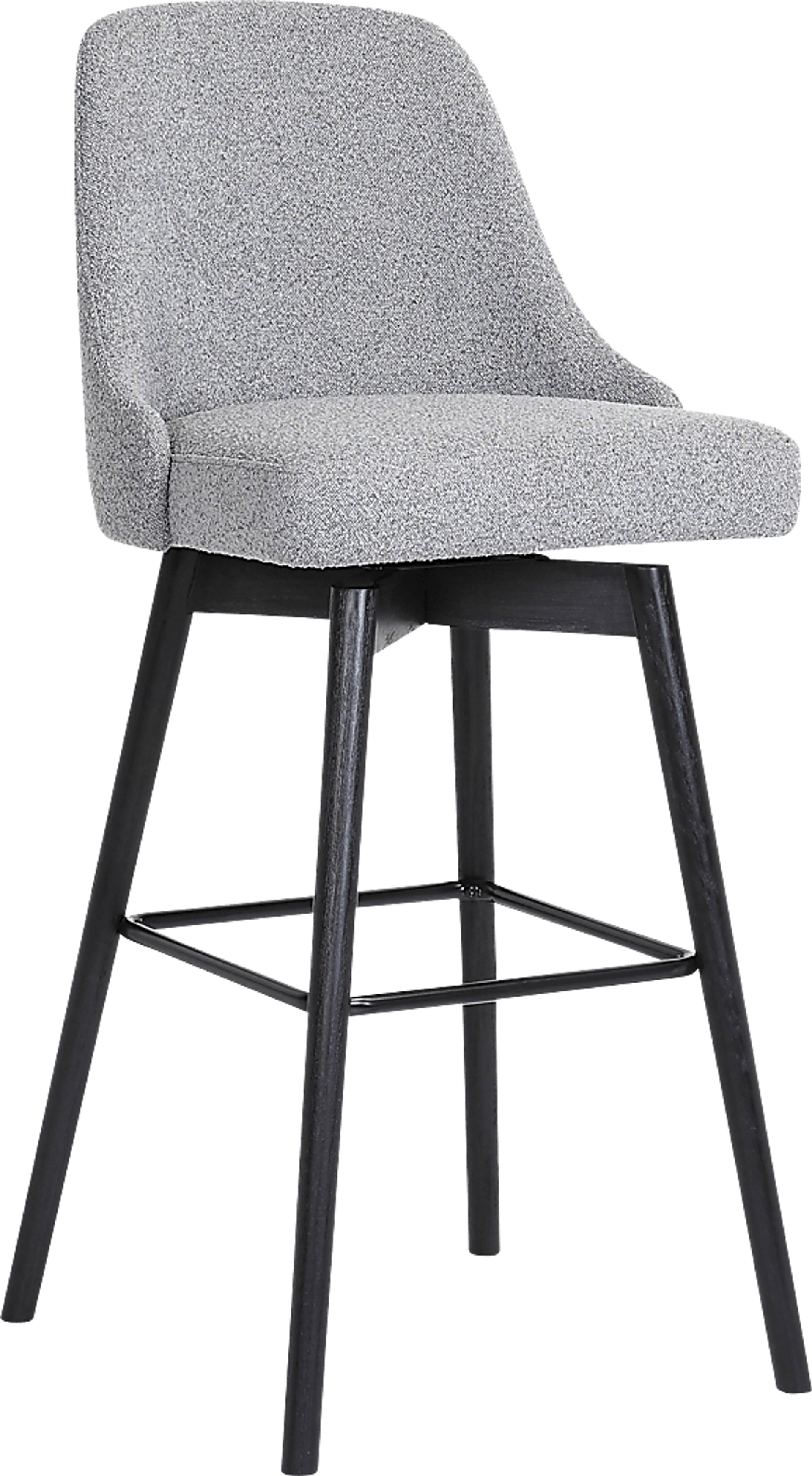 Minilita Gray Swivel Barstool - Image 1