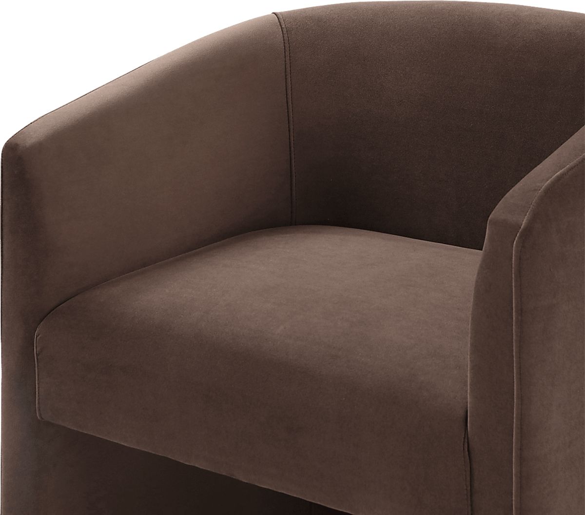 Mininia Brown Velvet Plush Accent Chair | Rooms to Go
