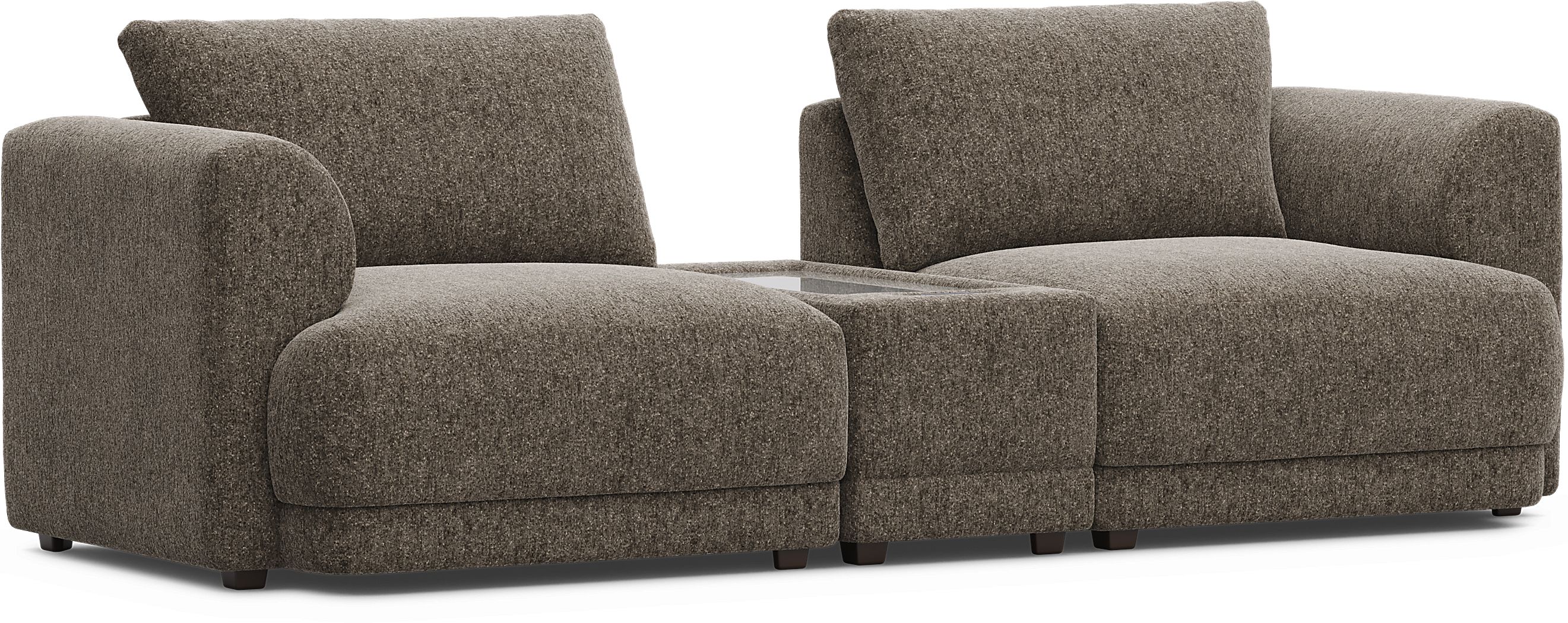 Mink 3 Pc ModularFour with Media Console