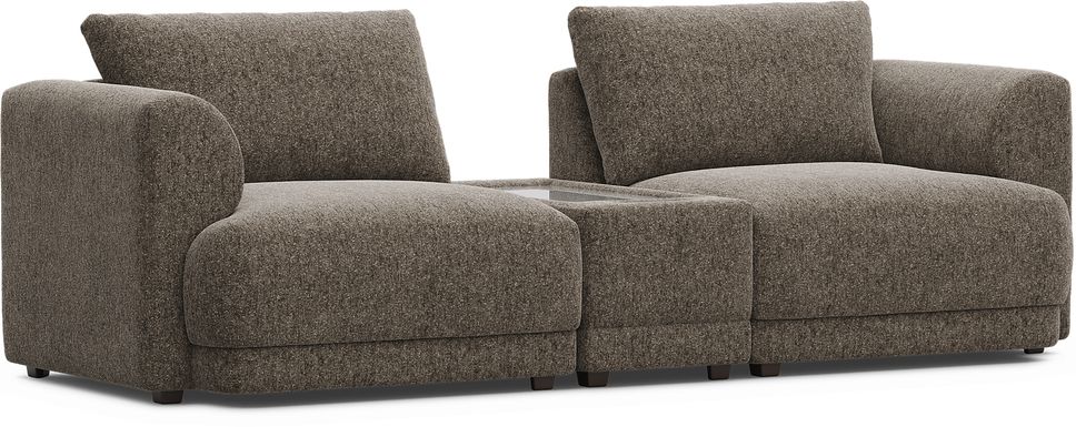 Mink 3 Pc ModularFour with Media Console