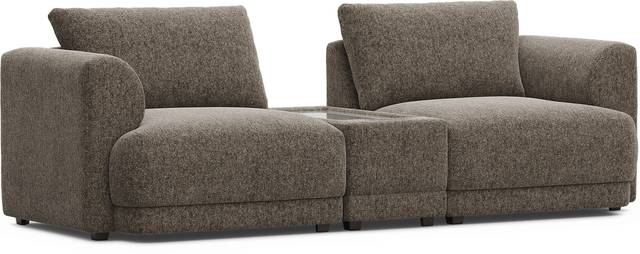 Mink 3 Pc ModularFour with Media Console - Thumbnail - Image 1