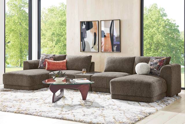 Mink 5 Pc ModularFour with Media Console - Thumbnail - Image 2