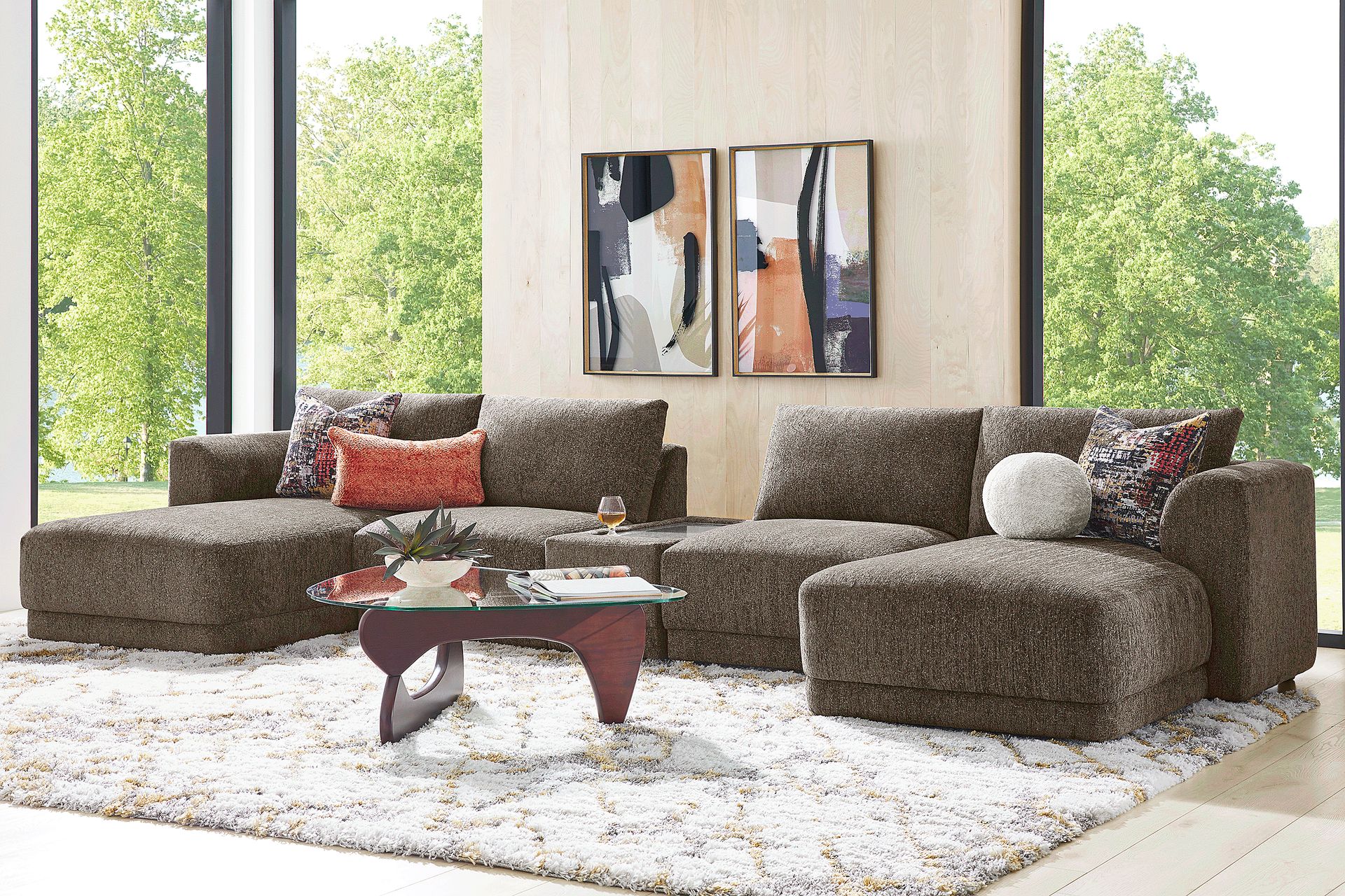 Mink 5 Pc ModularFour with Media Console - Image 2