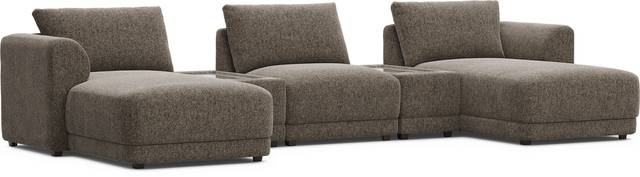 Mink 5 Pc ModularFour with Media Consoles - Thumbnail - Image 1