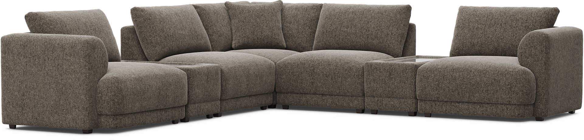 Mink 7 Pc ModularFour with Media Consoles - Image 1