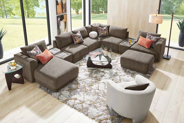 Mink 9 Pc ModularFour with Media Consoles - Thumbnail - Image 2