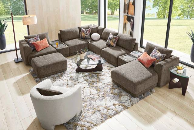 Mink 9 Pc ModularFour with Media Consoles - Thumbnail - Image 2