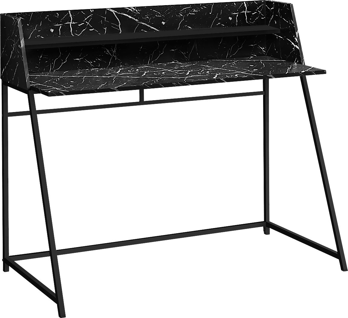 Minkler Black Marble Desk
