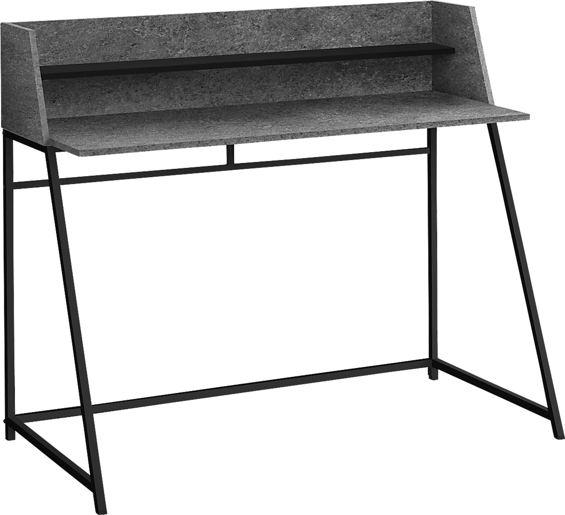 Minkler Dark Gray Desk - Image 1