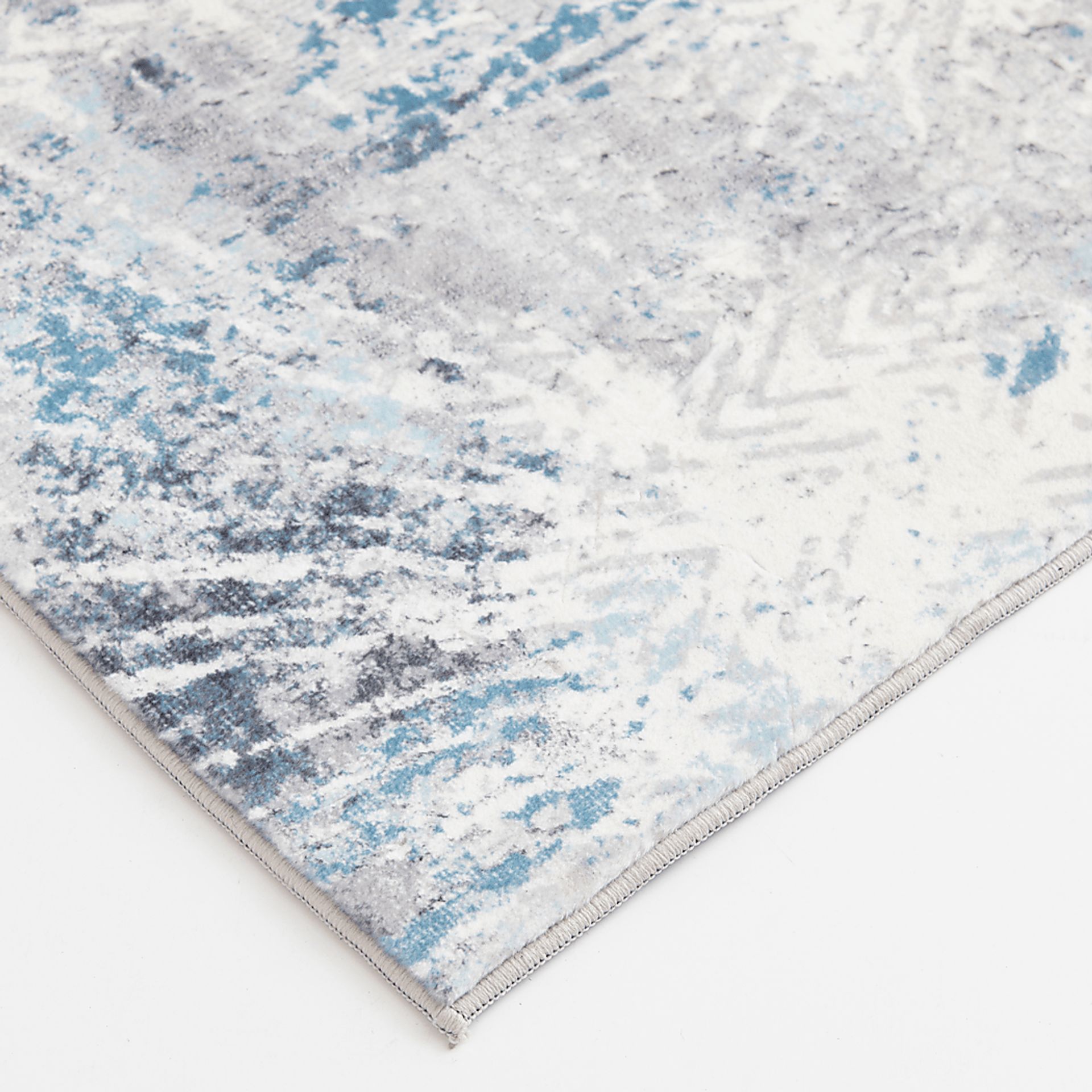 Minky Batik Aqua 7'6 X 9'6 Rug - Image 2