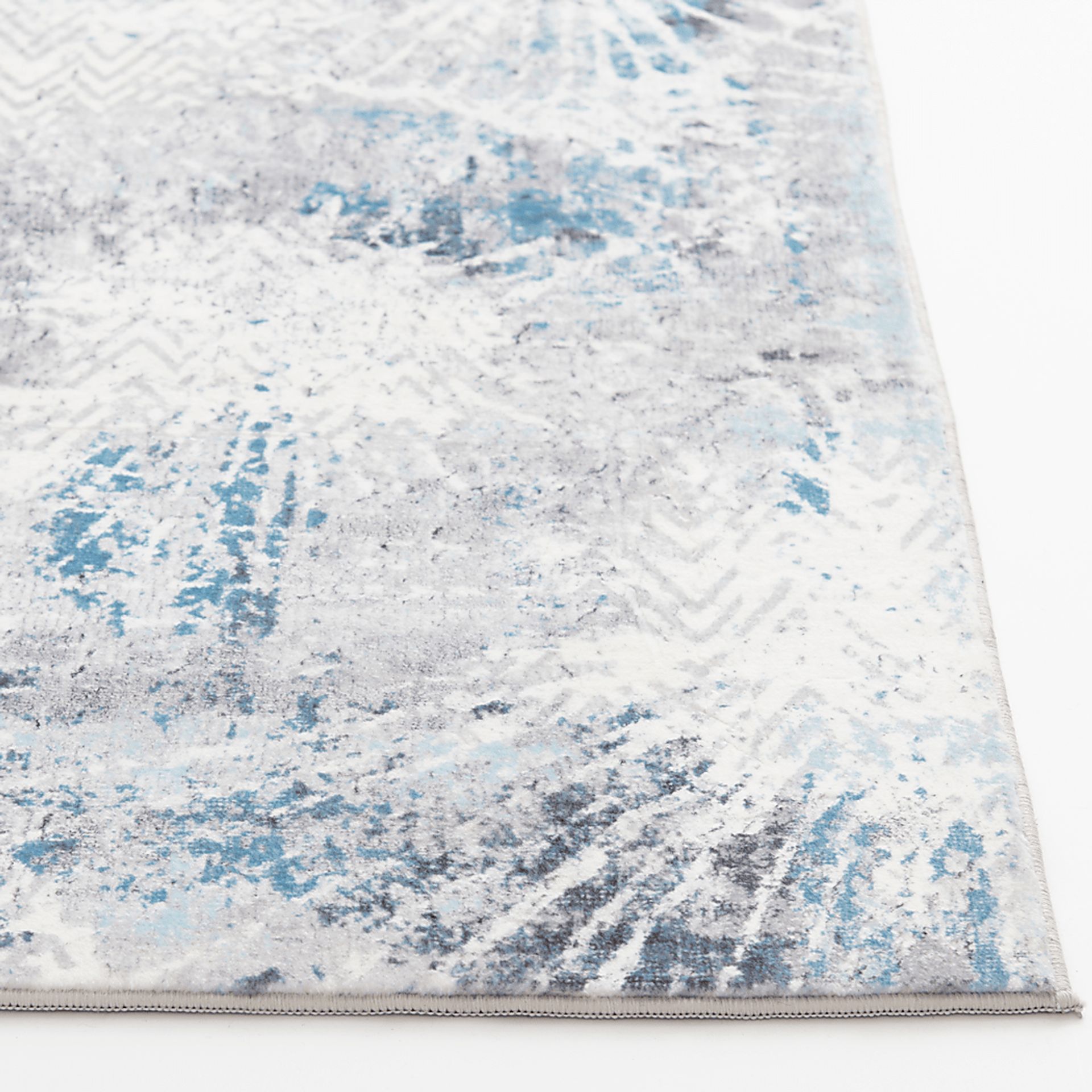 Minky Batik Aqua 7'6 X 9'6 Rug - Image 3