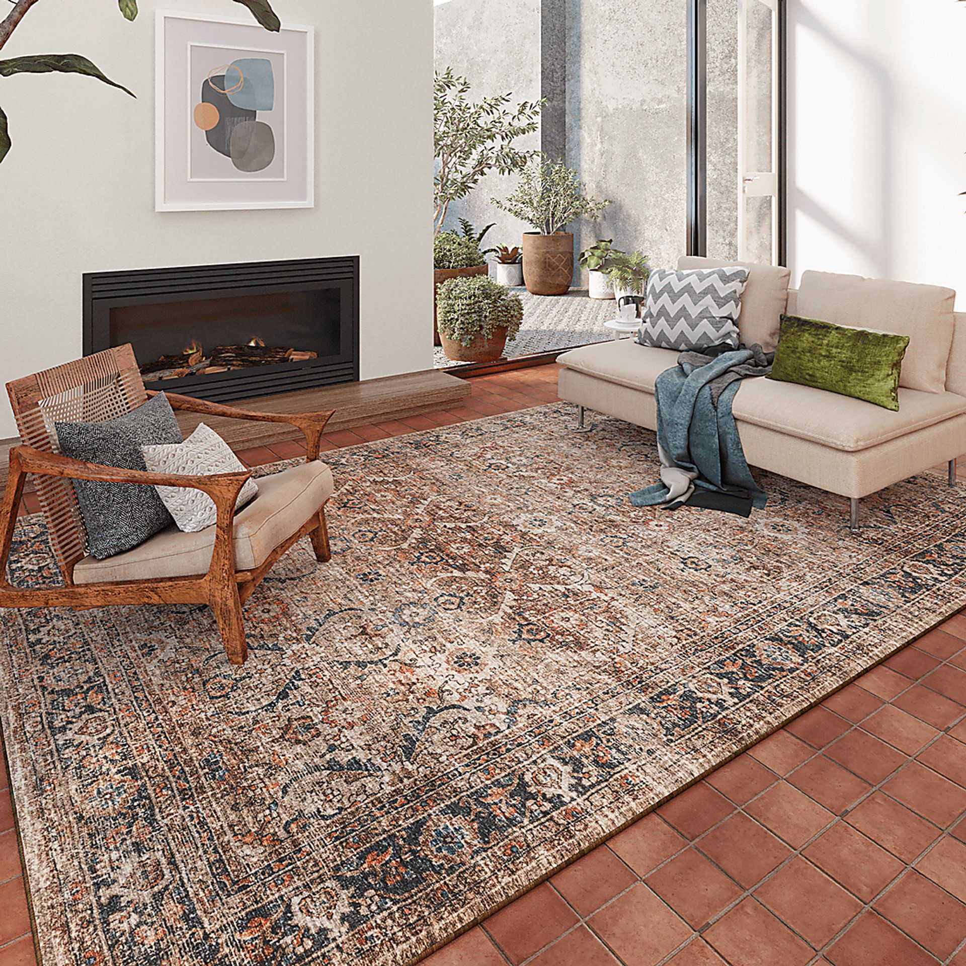 Minky Jericho Taupe 8' x 10' Rug - Image 2