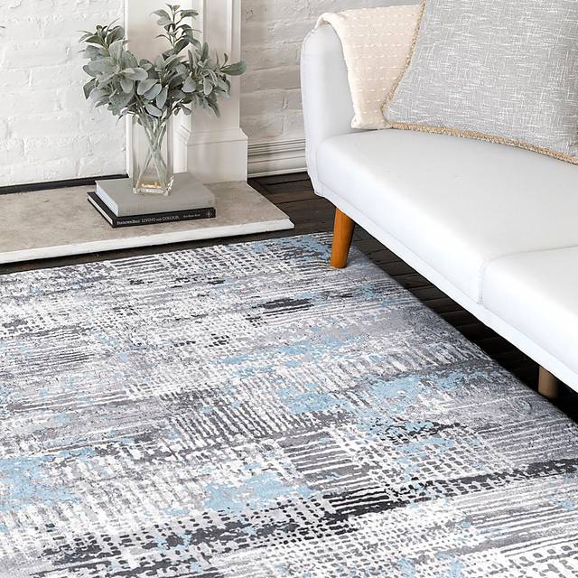 Minky Metropolitan Plus Blue 7'6 x 9'6 Rug - Thumbnail - Image 2