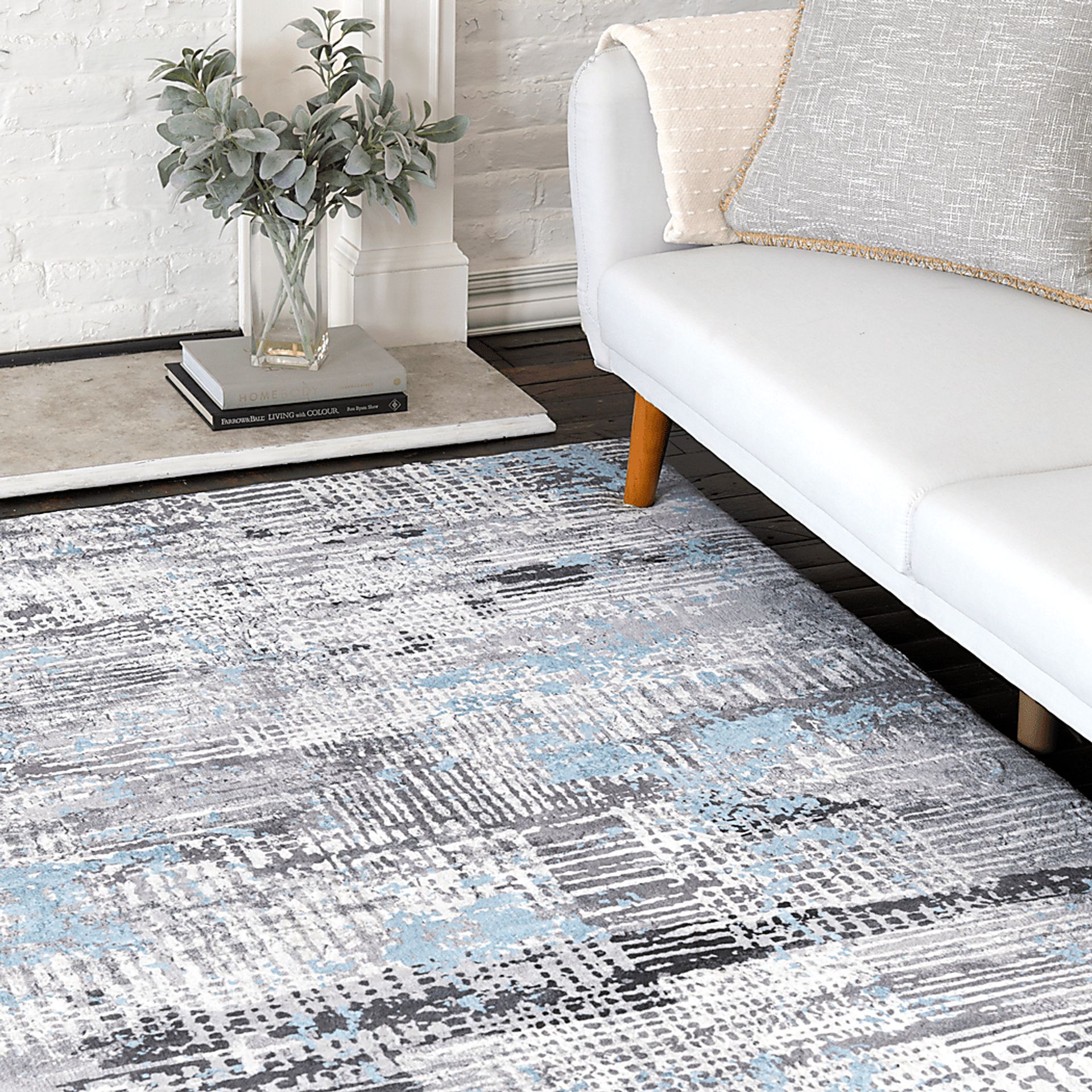 Minky Metropolitan Plus Blue 7'6 x 9'6 Rug - Image 2