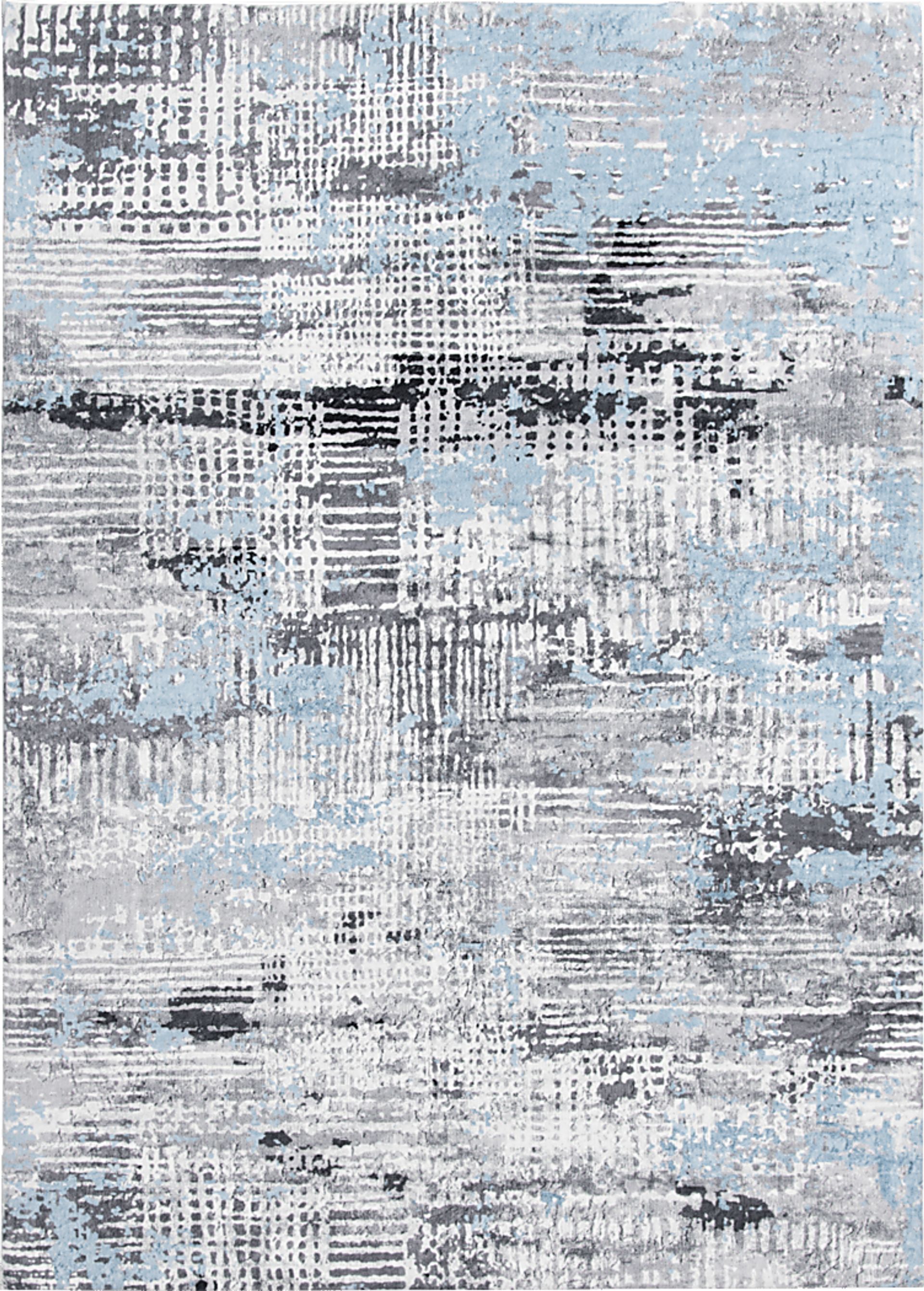 Minky Metropolitan Plus Blue 7'6 x 9'6 Rug - Image 1