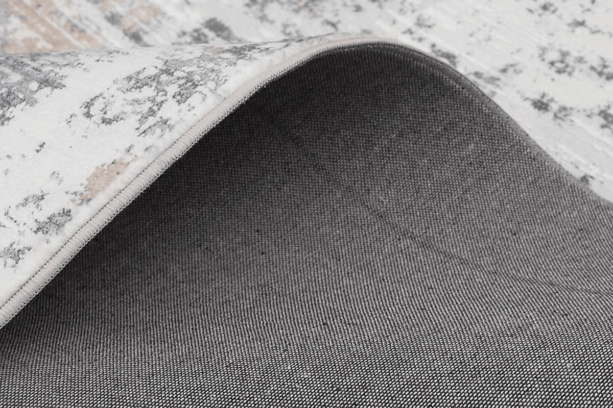 Minky Moondust Gray Polyester Fabric Rug | Rooms to Go