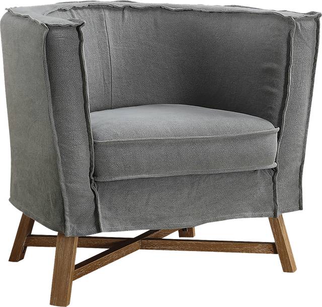 Minley Gray Accent Chair - Thumbnail - Image 1