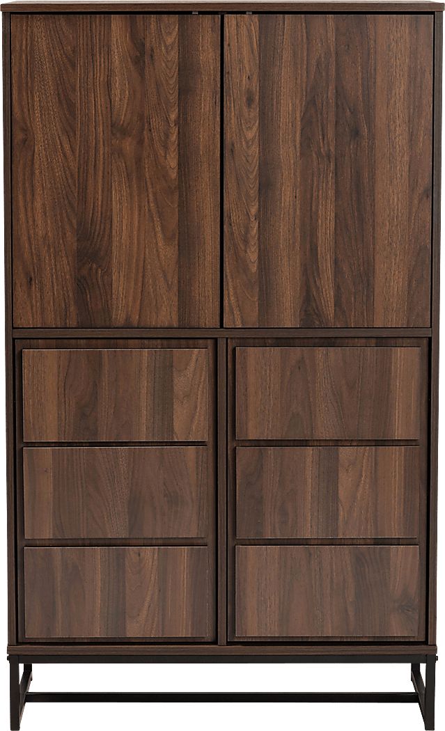 Minlow Brown Accent Cabinet - Thumbnail 3