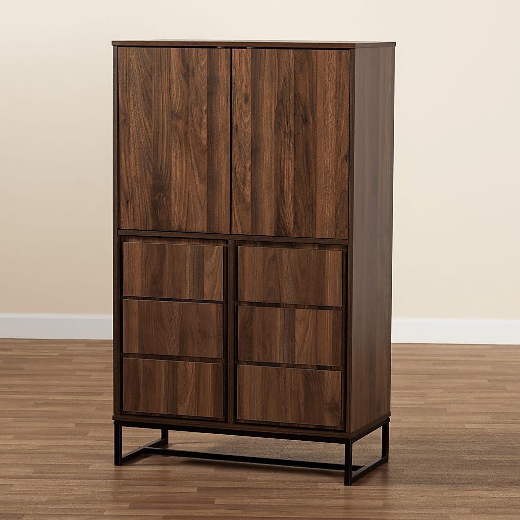 Minlow Brown Accent Cabinet - Thumbnail 2