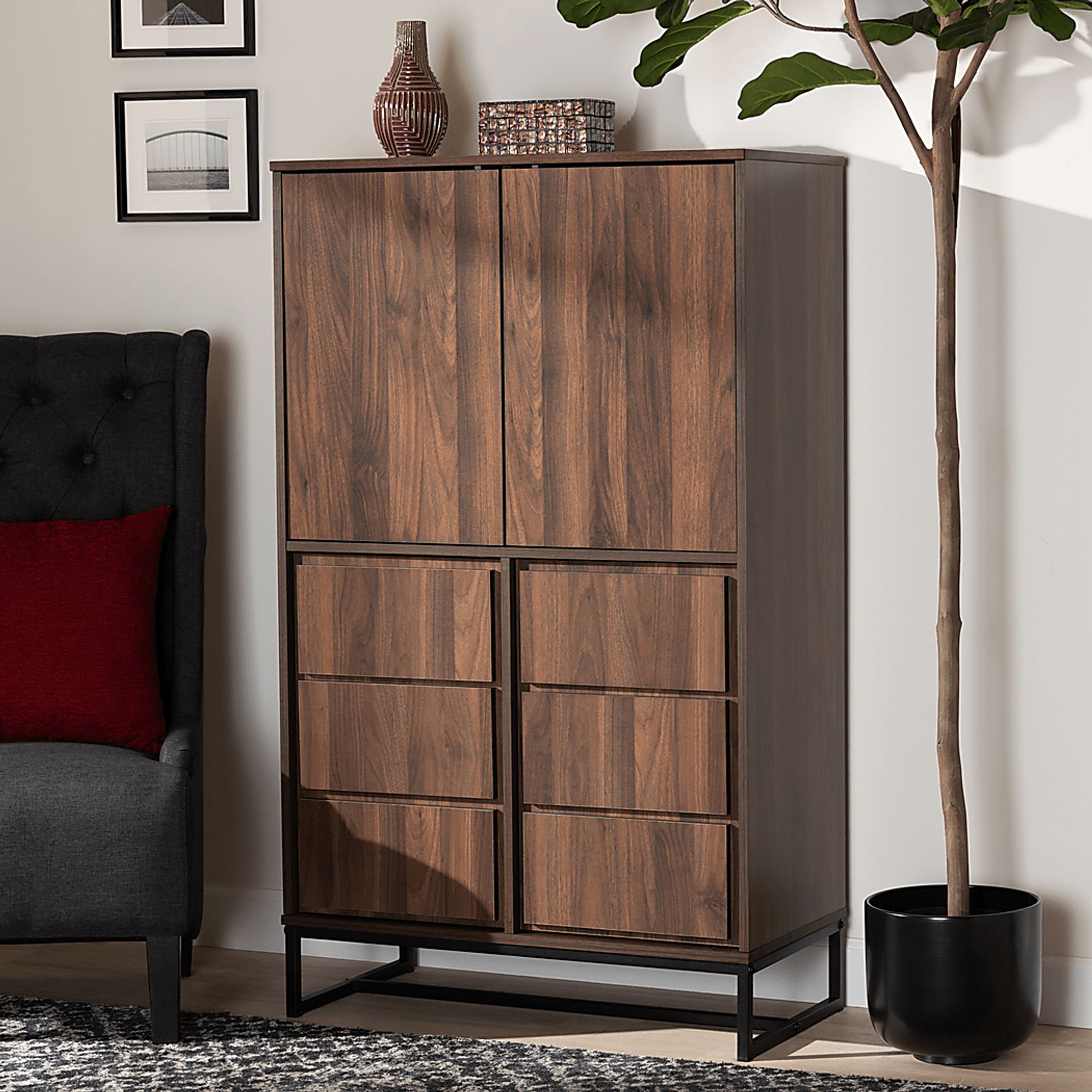 Minlow Brown Accent Cabinet - Image 8