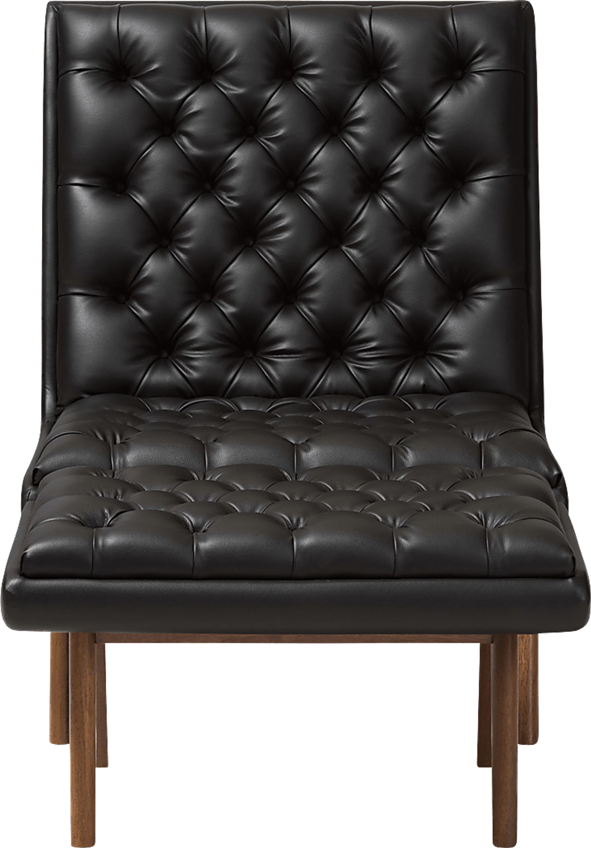 Minneha Black Accent Chair and Ottoman - Image 4