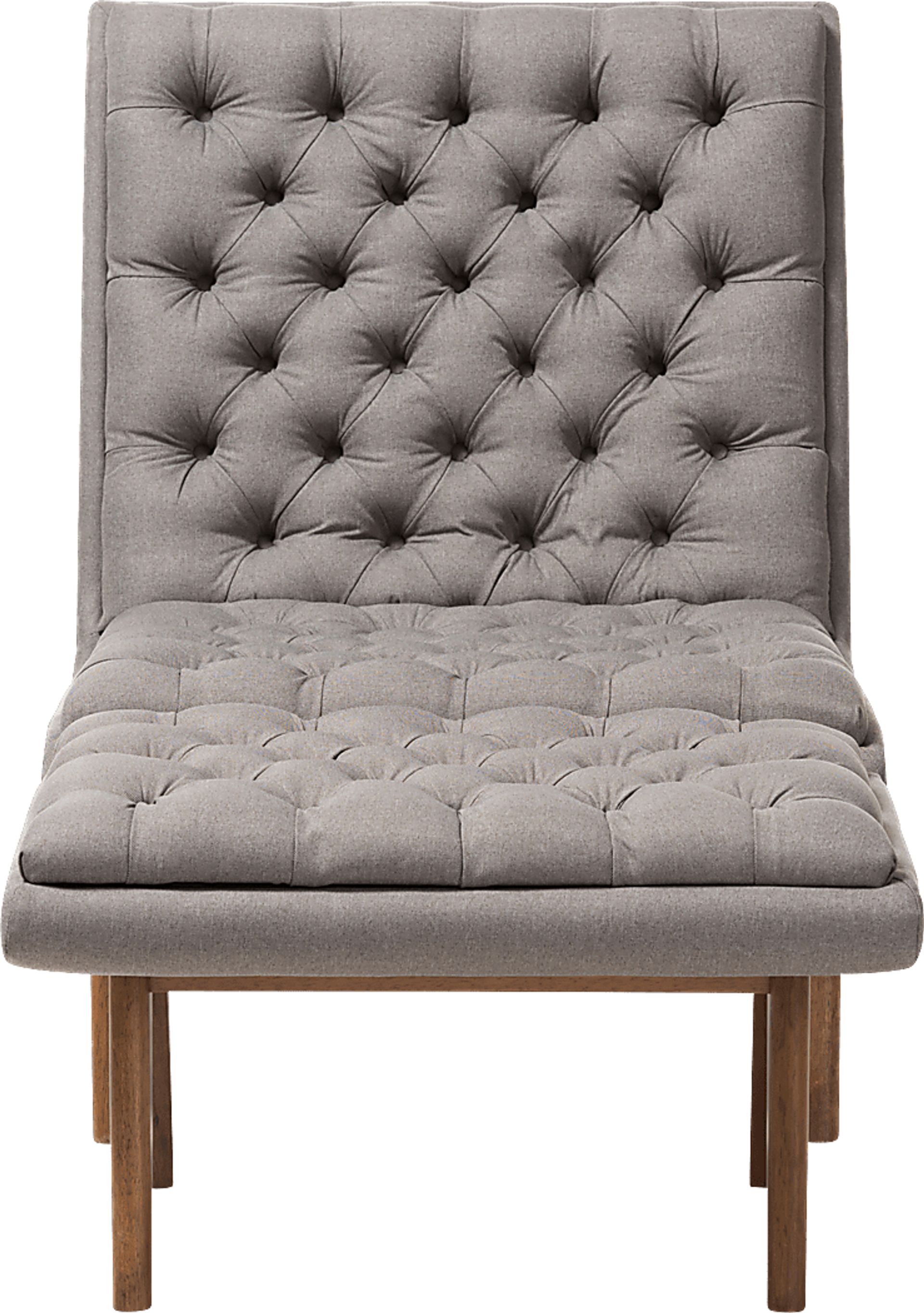 Minneha Gray Accent Chair and Ottoman - Image 4