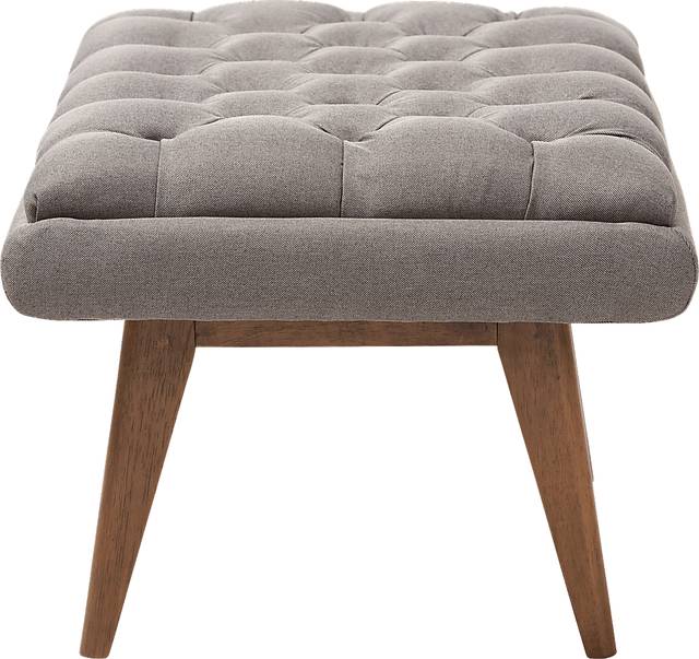 Minneha Gray Ottoman - Thumbnail - Image 3