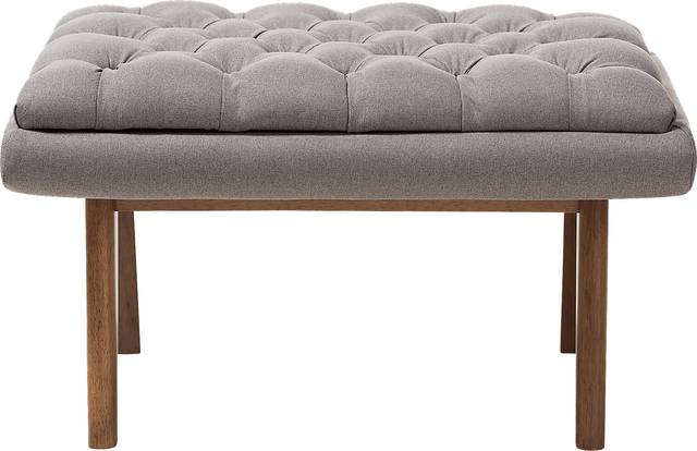 Minneha Gray Ottoman - Thumbnail - Image 4
