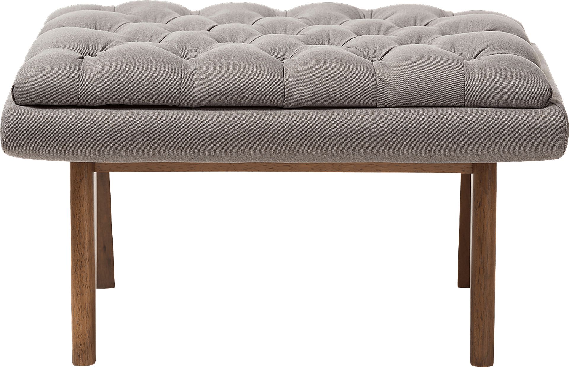 Minneha Gray Ottoman - Image 4