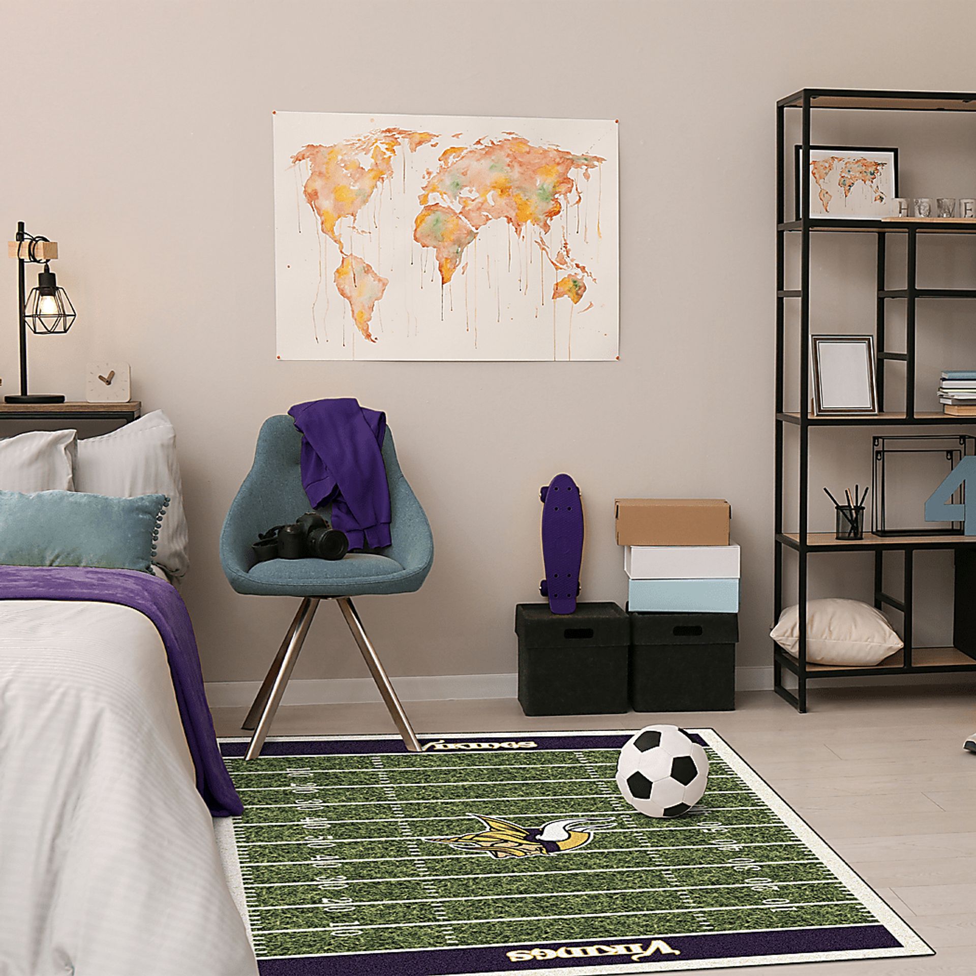Minnesota Vikings Green 4' x 6' Rug - Image 2