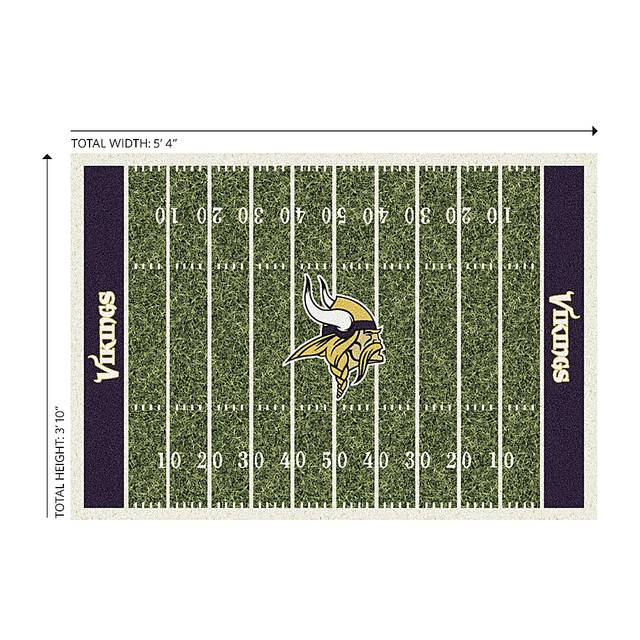 Minnesota Vikings Green 4' x 6' Rug - Thumbnail - Image 4