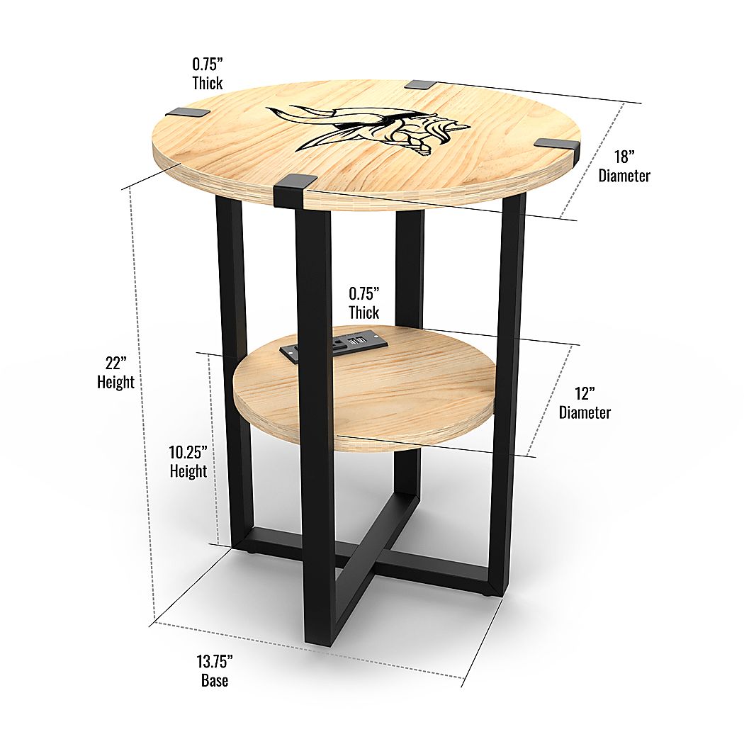 Minnesota Vikings Side Table