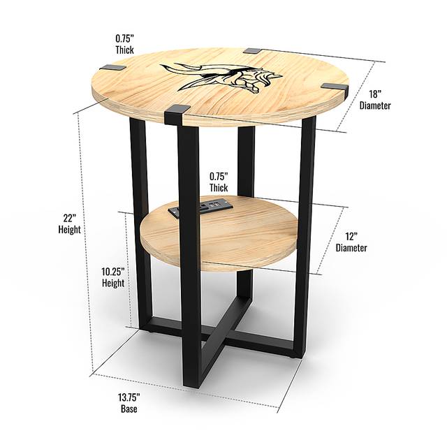 Minnesota Vikings Side Table - Thumbnail - Image 5