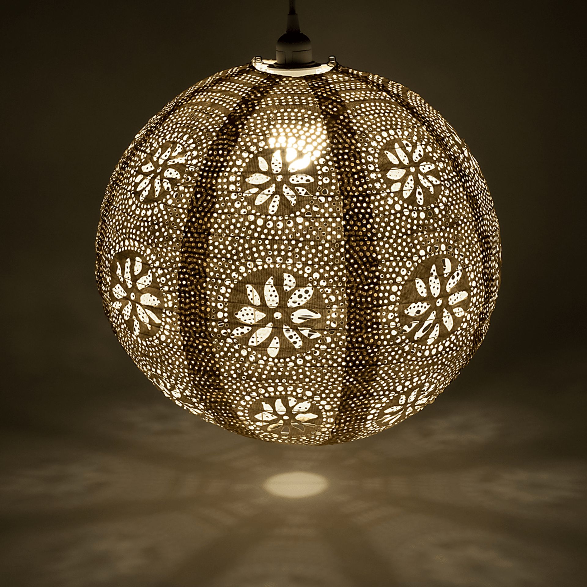 Mino Oaks Outdoor Cream Lantern - Image 10