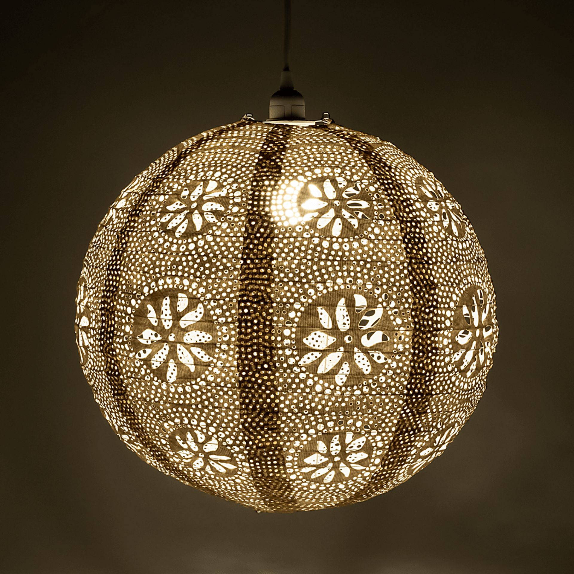 Mino Oaks Outdoor Cream Lantern - Image 9