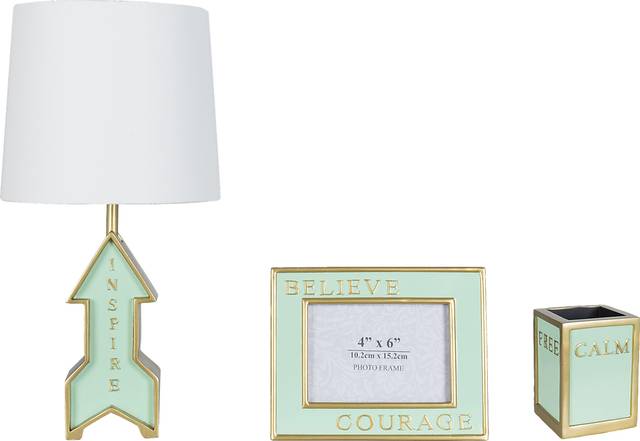 Kids Mint Arrow 3 Pc Lamp Set - Thumbnail - Image 1