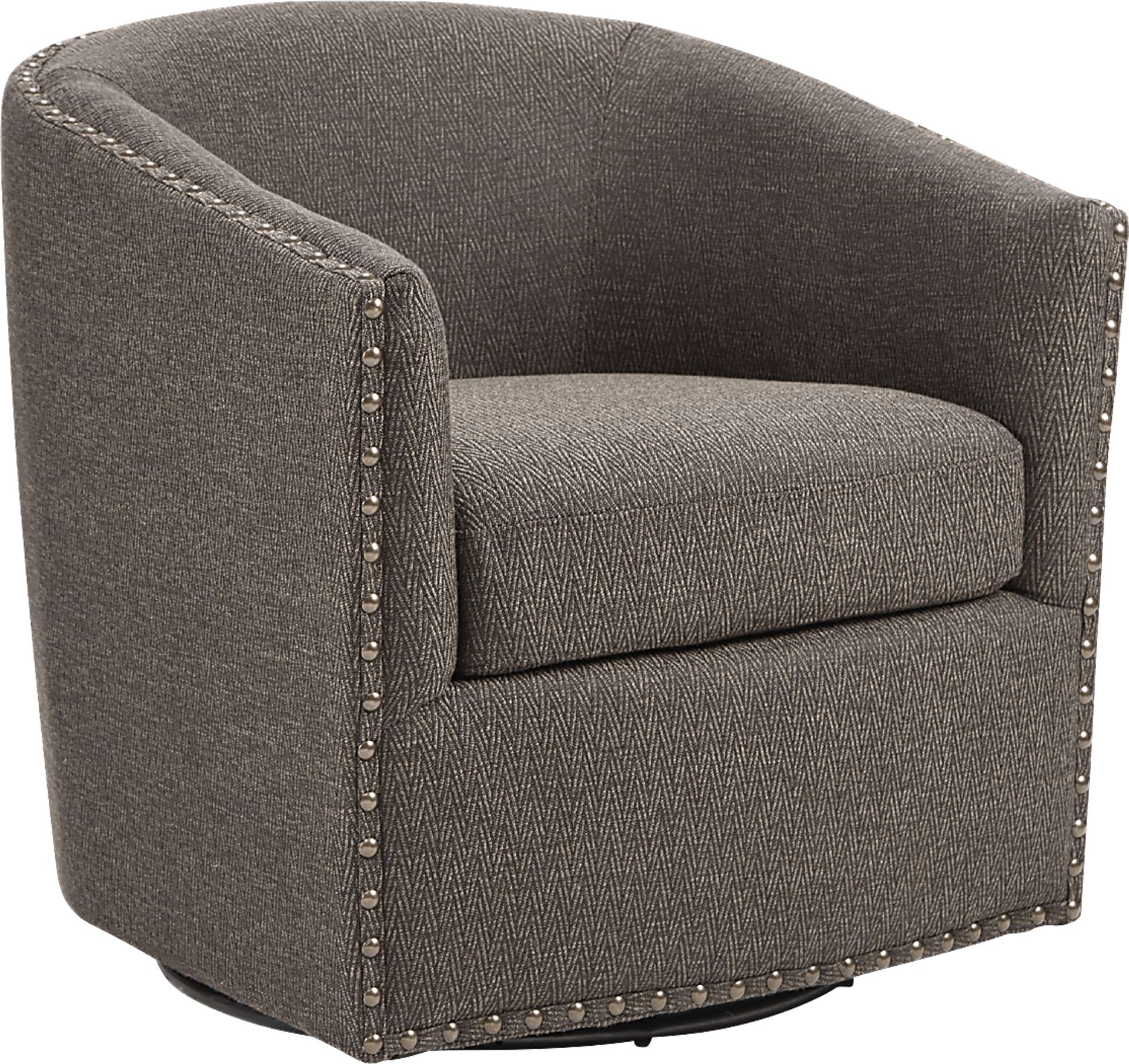 Minturn Brown Accent Swivel Chair - Image 1