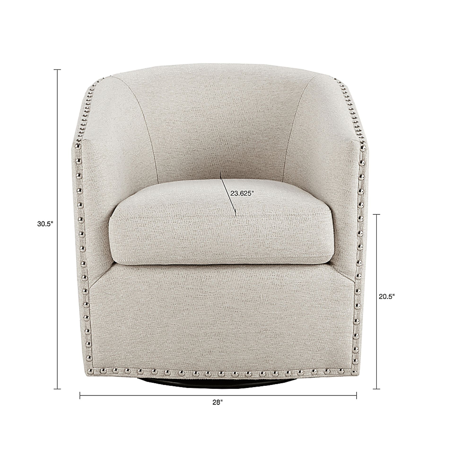 Minturn Natural Accent Swivel Chair - Image 6