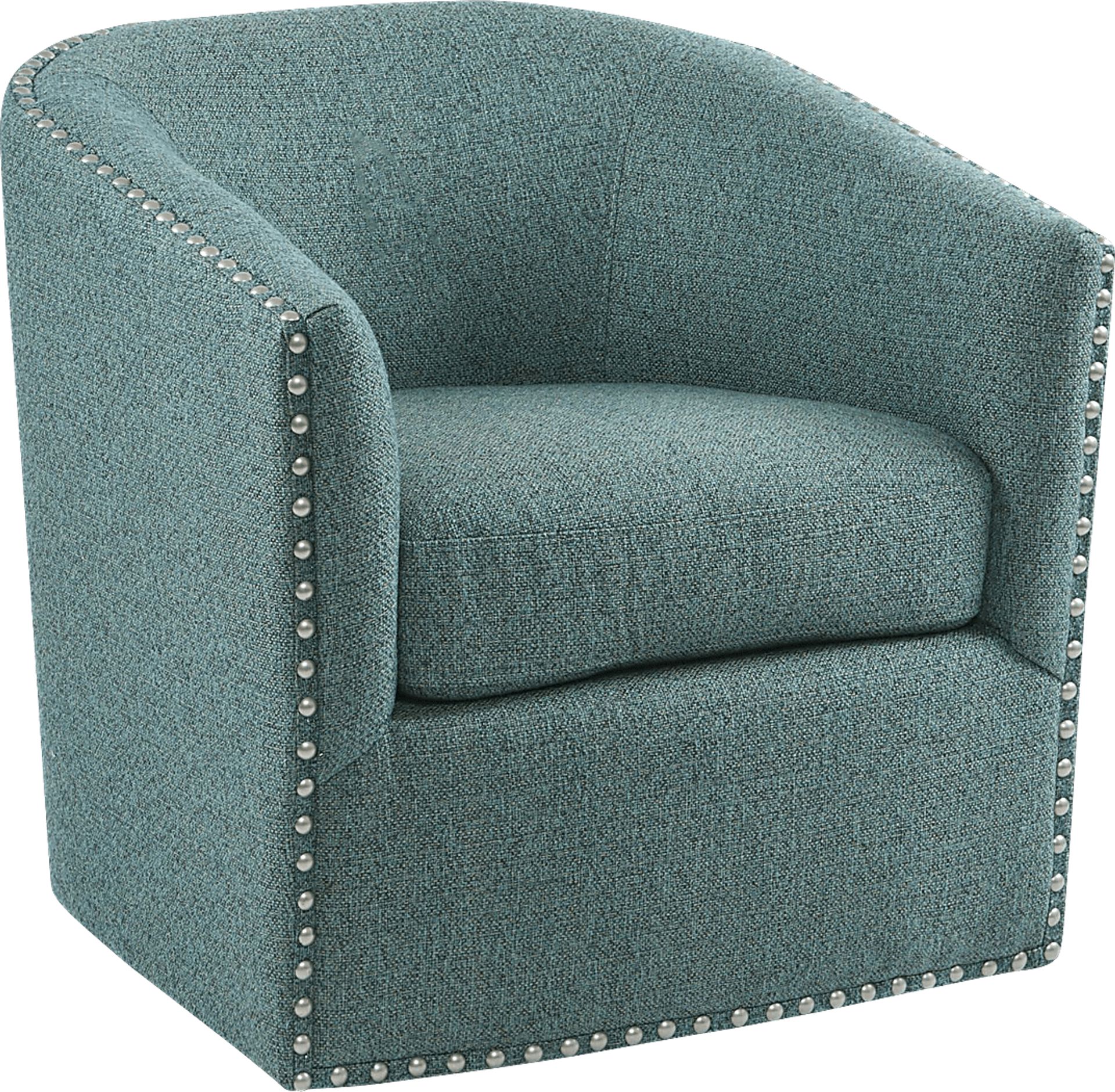 Minturn Teal Accent Swivel Chair - Image 1