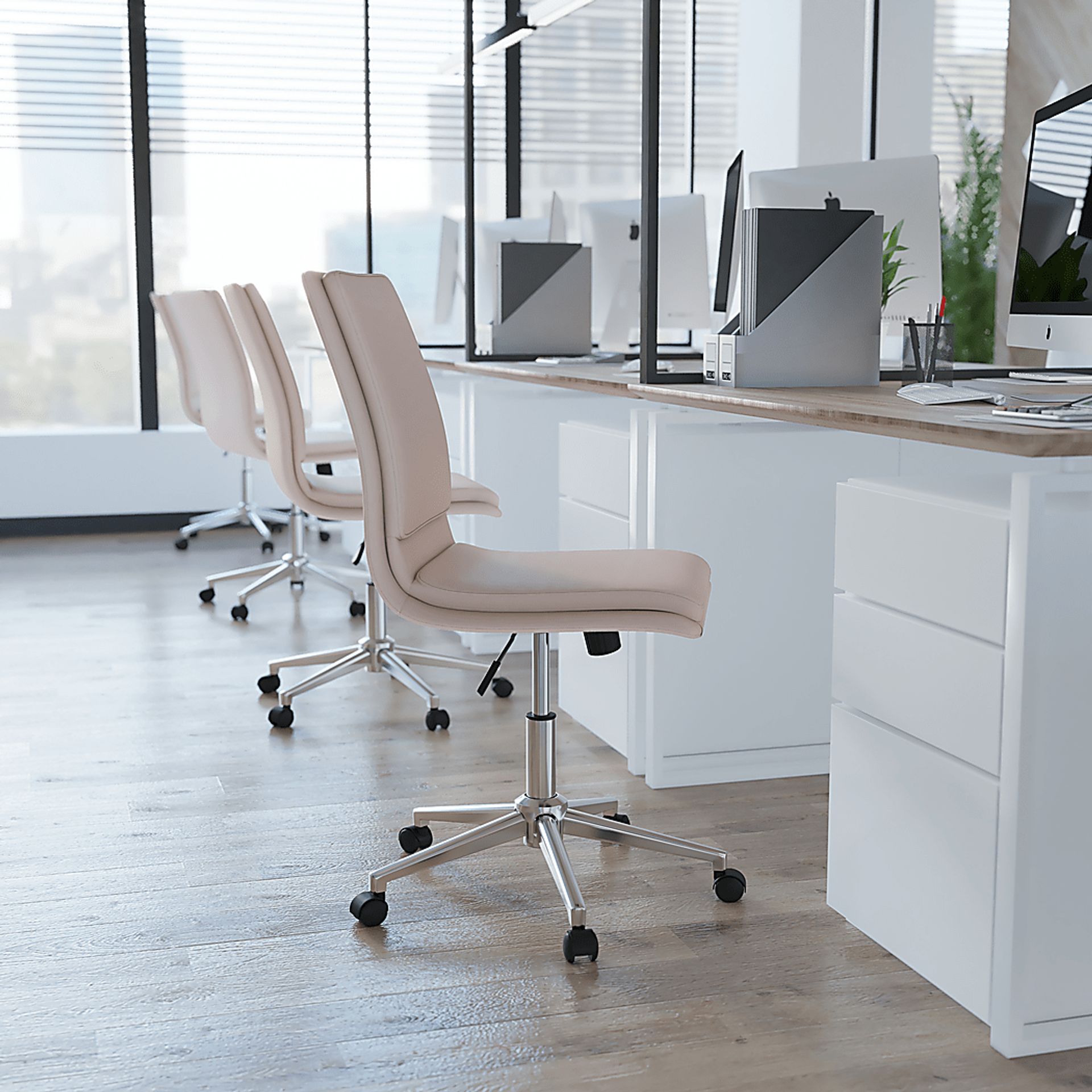 Minuet Beige Office Chair - Image 3