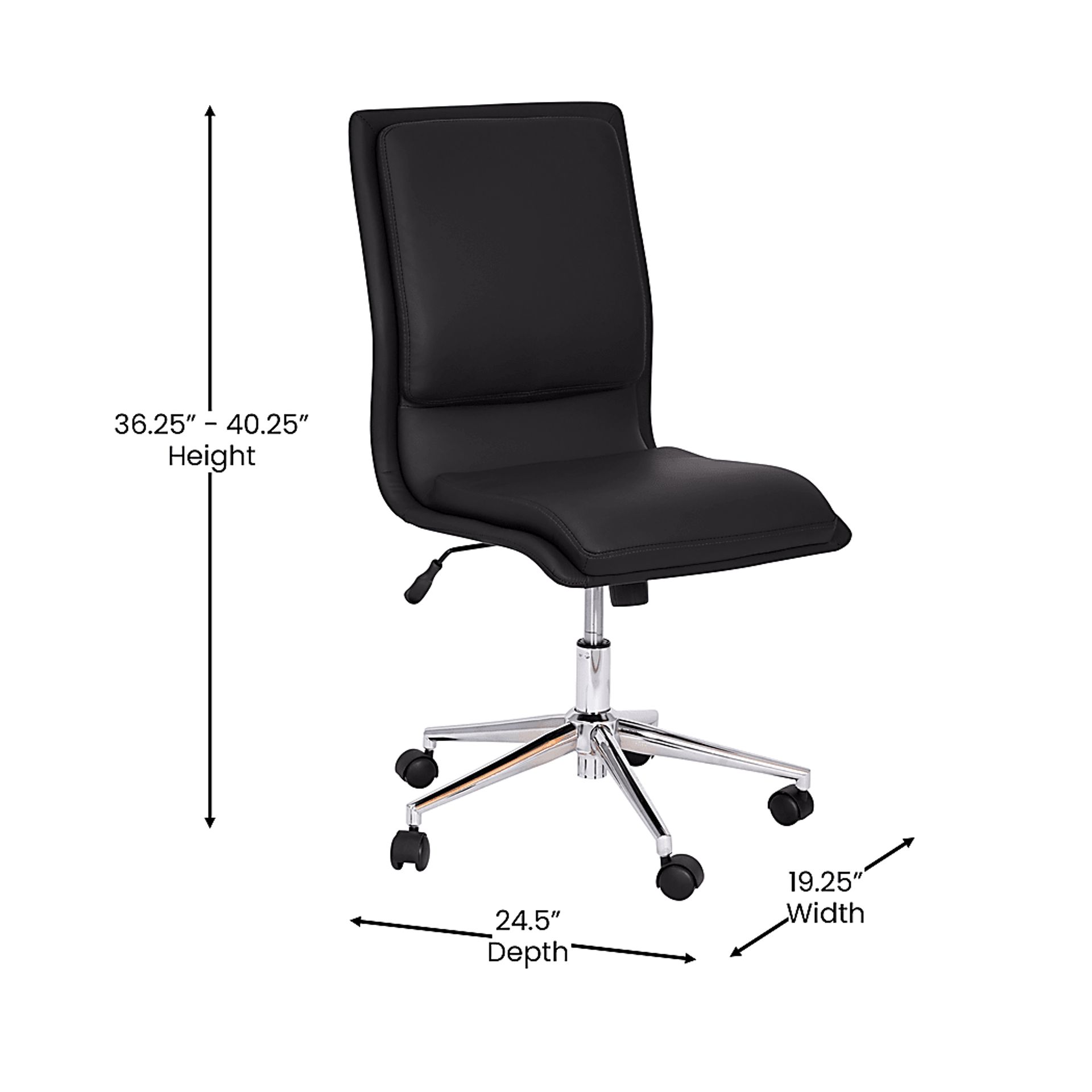 Minuet Black Office Chair - Image 8