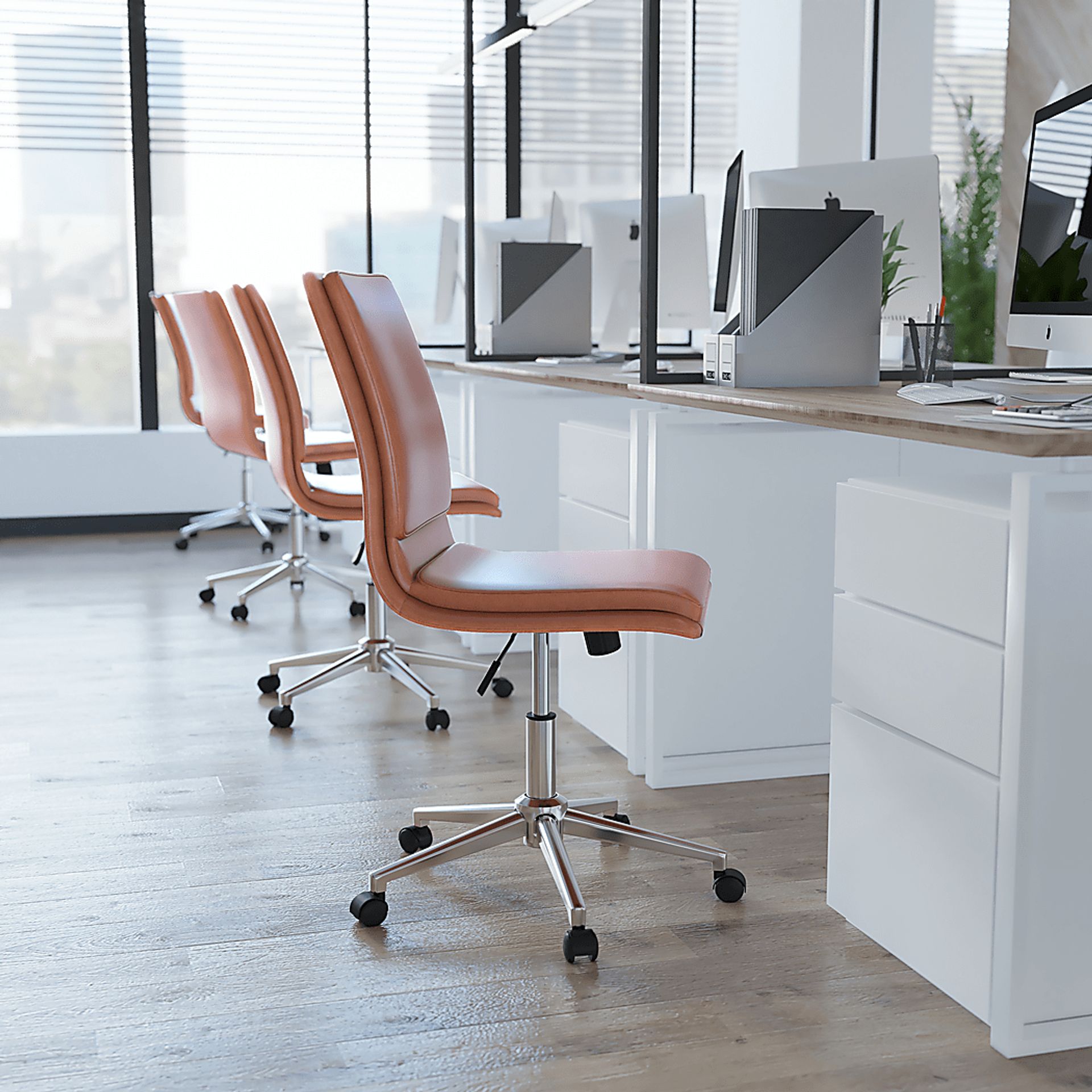 Minuet Brown Office Chair - Image 3