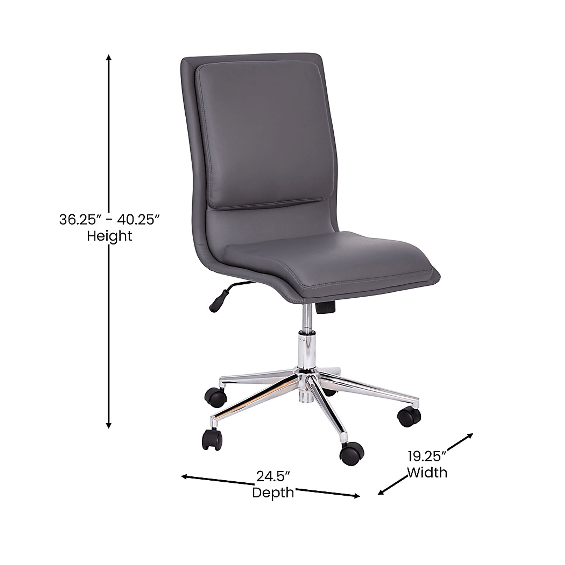 Minuet Gray Office Chair - Image 9